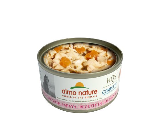 Almo Nature HQS Complete Chat - Saumon Et Papaye En Sauce - 70g – Image 2