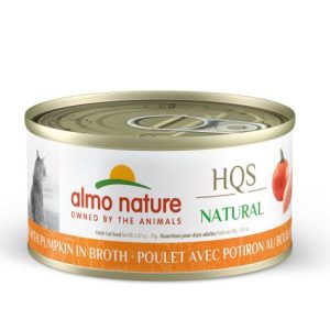 Almo Nature HQS Natural Chat - Poulet Et Potiron Au Bouillon - 70g