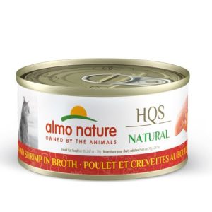 Almo Nature Hqs Natural Chat - Poulet Et Crevette Au Bouillon - 70g