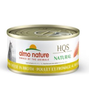 Almo Nature HQS Natural Chat - Poulet Et Fromage Au Bouillon - 70g