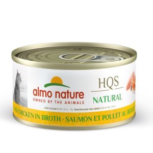 Almo Nature HQS Natural Chat - Saumon Et Poulet Au Bouillon - 70g