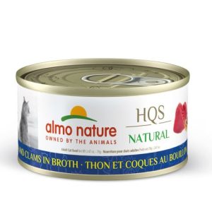 Almo Nature HQS Natural Chat - Thon Et Palourdes Au Bouillon - 70g