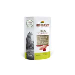 Almo Nature HQS La Cucina Pochette Chat - Poulet Et Pommes En Gelée - 55g