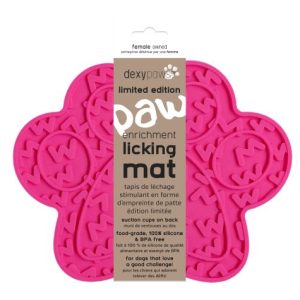 Dexypaws Tapis Léchage Patte Rose