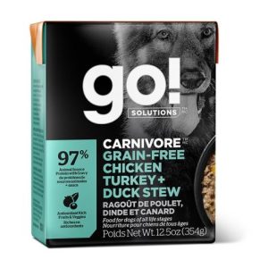 Go! Tetra chien carnivore poulet/dinde/canard - 12.5oz