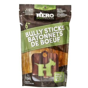 Hero BullyStick 6po en sac - 18 unités