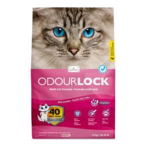 Litière pour chat Odourlock poudre pour bébé – 12 kg