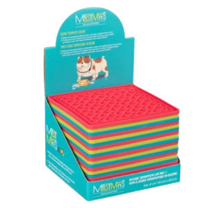 MessyMutts Tapis d'Alimentation de Couleurs Divers 8"x8"
