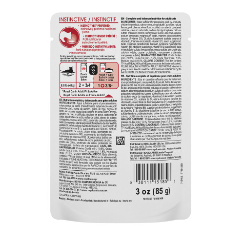 Royal Canin pochette pour chat adulte instinctif - 3oz – Image 2