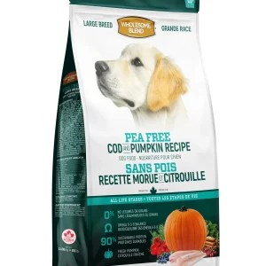 Wholesome Blend Sans Pois Chien Grande Race Morue et Citrouille 11.36kg