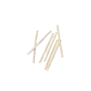 Bâtonnet Twist de Cuir Blanc 5po