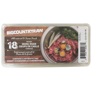 Big Country Raw Oeufs de Cailles x18unités
