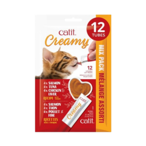 Catit Gâterie Chat Creamy Assorties paquet de 12