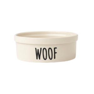 PetRageous Bol «WOOF» Céramique 2T