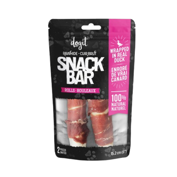 Dogit SnackBar Torsade de Cuir Canard (Grosseur variées) – Image 3