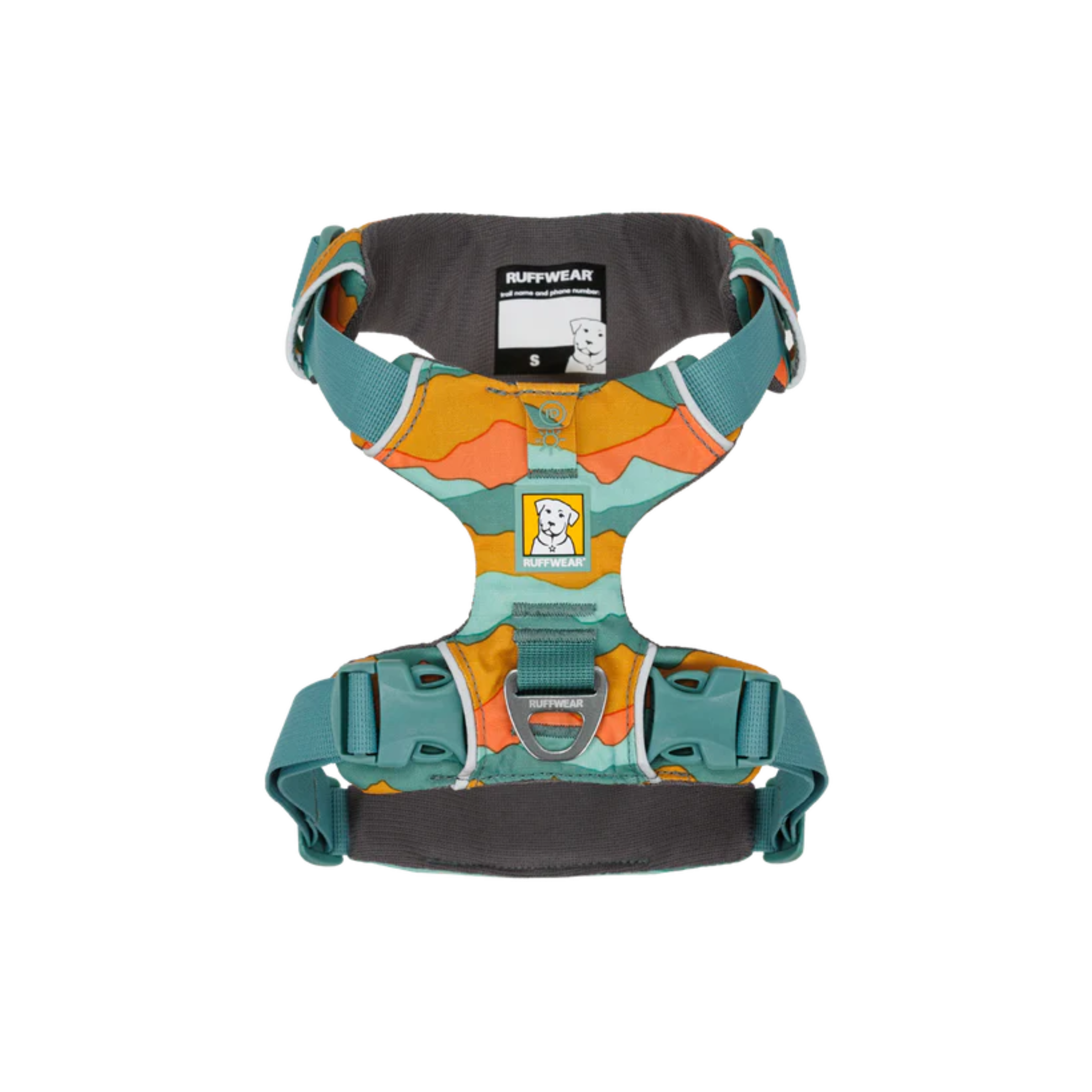 Ruffwear Harnais FrontRange Turquoise/Orange – Image 2