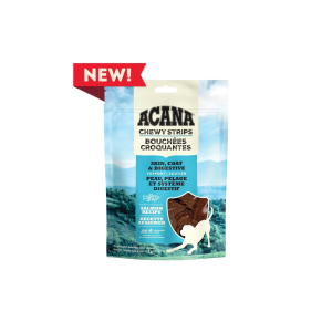 Acana Chien Gâterie Chewy Strips Saumon 113g