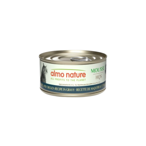 Almo Nature Hqs Natural Chat - Mousse, Recette De Maquereau Et Poulet En Sauce - 70g