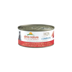 Almo Nature Hqs Complete Chien - Ragoût De Poulet Avec Boeuf En Sauce - 156g