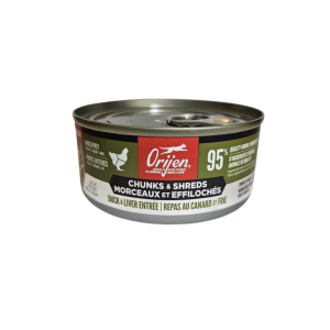 Orijen Conserve Chat Morceaux & Effiloché Repas Canard & Foie 155g