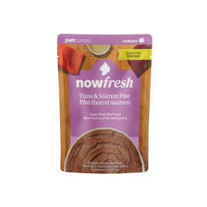 Petcurean Now Fresh Nourriture Humide Sans Grains Pour Chat âgé, Pâté Thon & Saumon 71g