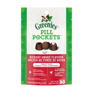 Greenies Pill Pockets Chien Hickory 3.2oz